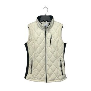 Calvin Klein | Cream Black Zip Up Vest S